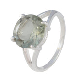 Teresa Luxurious Light Green Solitaire Ring